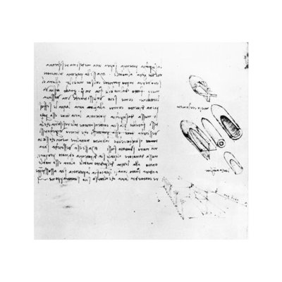 Fol. 49v from the Codex Arundel 263 1490s-1518 (pen ink on paper) by Leonardo da Vinci - Giclee Print