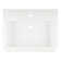 26" Burleson White Porcelain Rectangular Wall Bathroom Sink with Overflow