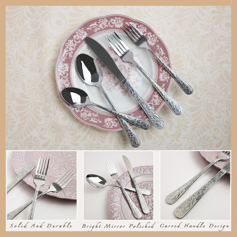 Brayden Studio Carmelindo 20 Piece Stainless Steel Cutlery Set , Service for 4
