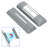2PC Rotatable Under Cabinet Lights Bracket - Replacement Magnetic Strips with Adhesive Backing for Under Cabinet Lighting,Increase The Lighting Angle of Cabinet Lights, Kitchen Tools（NO Light）