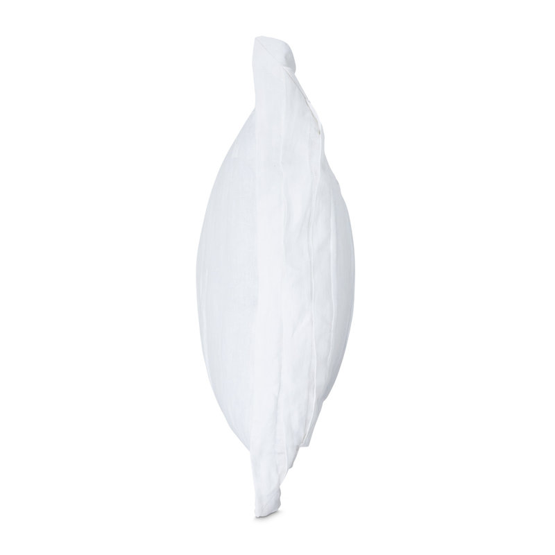 Addison Linen Duvet Set - White, Queen Duvet Cover + 4 Shams + 1 Pillow