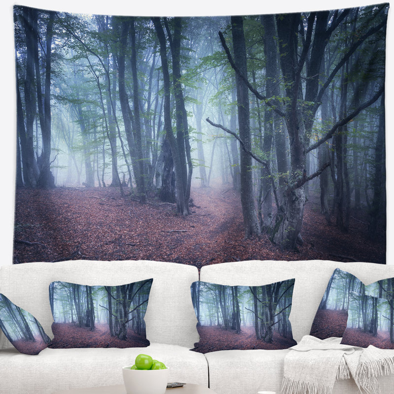 Tapisserie mystérieuse en polyester polyester avec accessoires de suspension inclus, H 68 po x l 80 po