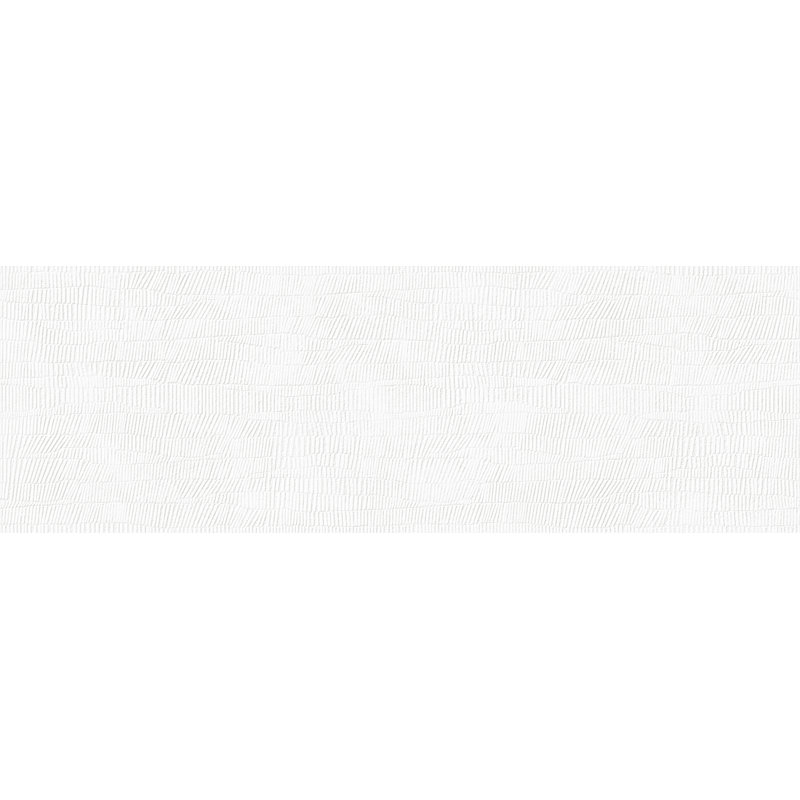 Shell Pure White 3-D Textured 16X48 Ceramic Tile