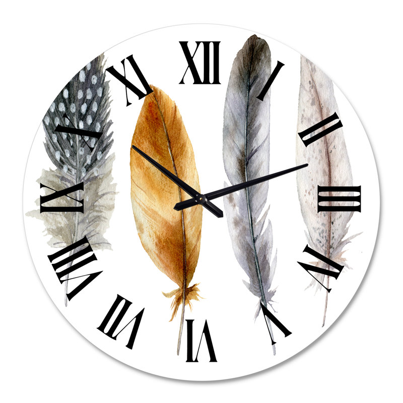 Horloge murale bohème et éclectique Boho, Moyenne