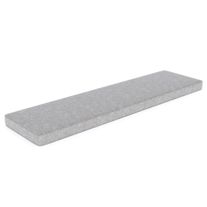 Indoor/Outdoor Sunbrella® Seat Cushion, Canvas Granite Sunbrella® Canvas, 65" W x 18" D