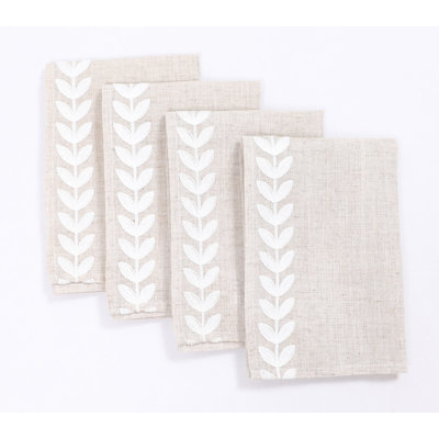Edison Park Embroidered Square Napkin