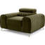 Fauteuil d'appoint moderne Laurence - Vert olive-1092169581