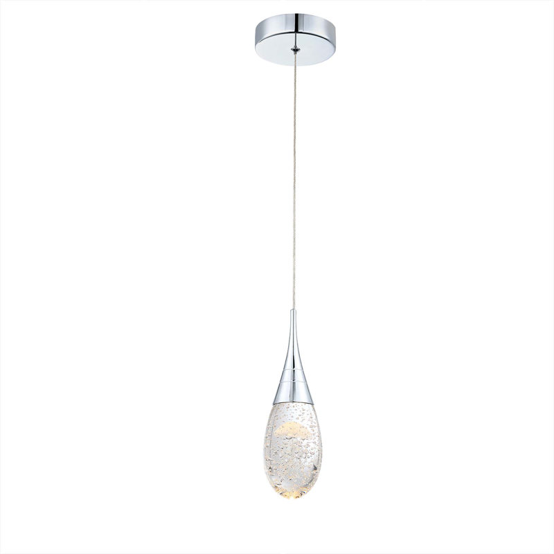 Gulnaj 1 - Light Chrome Jellyfish LED Single Pendant