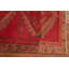 Tapis de couloir rose en laine noué à la main de conception unique de style années 1960 de 3 pi 9 po x 9 pi 3 po Selmin