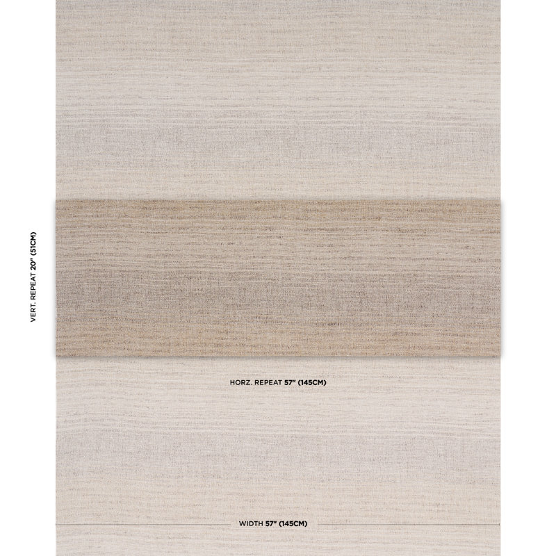 Schumacher x Patterson Flynn Liora Linen Ombré Fabric, Natural