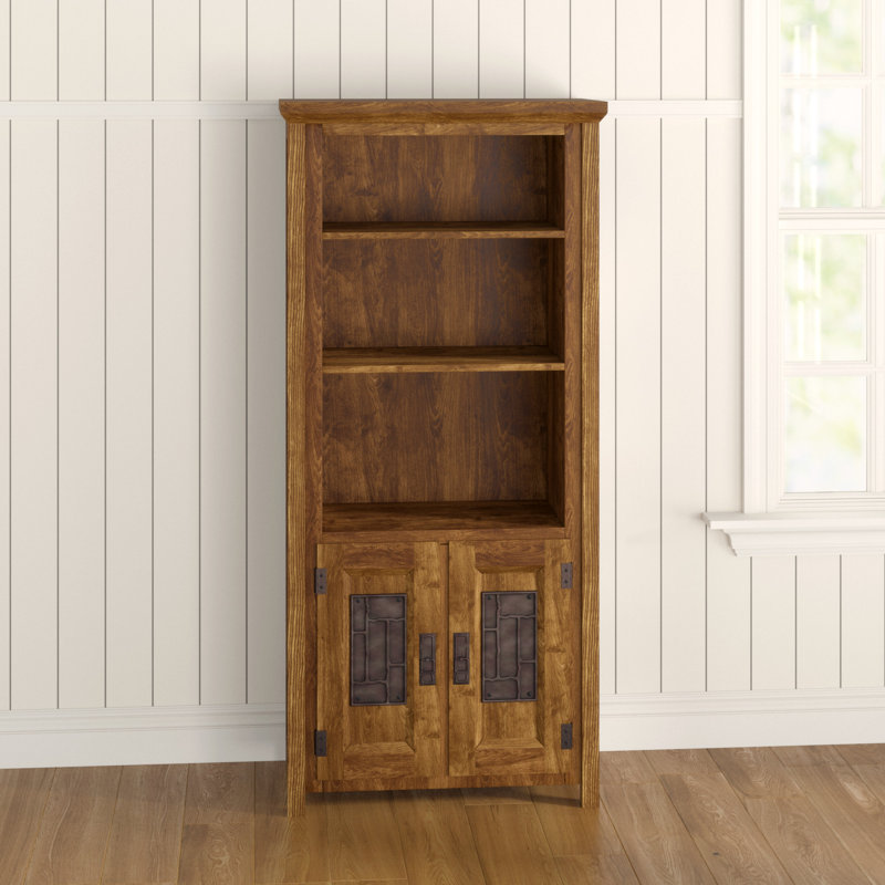 Foundry 180cm H x 83cm W Solid Wood Standard Bookcase