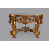 Lylah 56.3'' W Marble Console Table