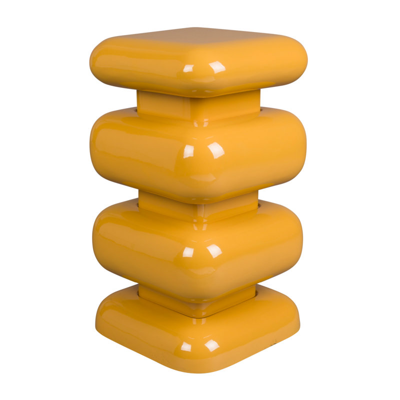 Stubby Accent Stool, Yellow