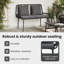 Poly Rattan Outdoor Bench