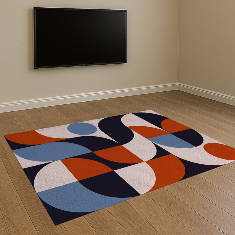 Geometric Area Rug, Rectangle 140 x 200 cm