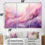 «Tuba Terrain Mountainous Mauve II», ensemble d'art sur toile à l'encre liquide-107759002-107759000