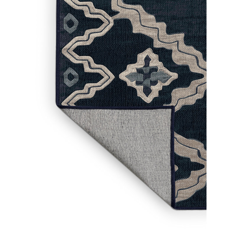 Machine Washable Gray Area Rug, Rectangle 8' x 10'