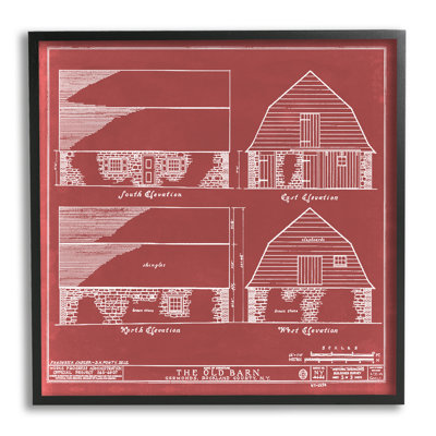«Red Farmhouse Barn» par Annie Warren - dessin
