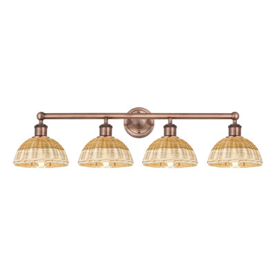 Edison - Delyliah - Éclairage pour meuble-lavabo de salle de bain 4 lumières