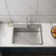 24In Stainless Steel Washing Sink W/ Faucet Hoses And Drain Head Only(Update)