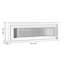 Beige Manufactured Wood TV Cabinet Fireplace-117801948