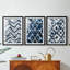 Indigo Memory IV - reproduction encadrée sur mesure de qualité supérieure mate - 3 pièces-1281341259-1281341258