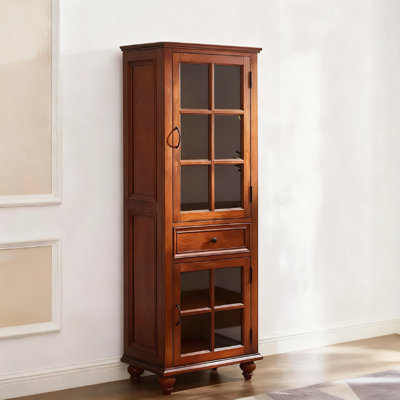 Modern cherry Solid Wood Display Stand