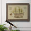 Toile encadrée de qualité supérieure Antique Ship Plan VII - prête à être accrochée-749223537-749223546