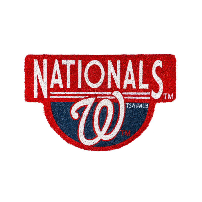 NFL Shaped Coir Outdoor Welcome Mat, Nationals