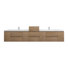 Ensemble de meuble-lavabo mural double 114 po Moreno Bailey
