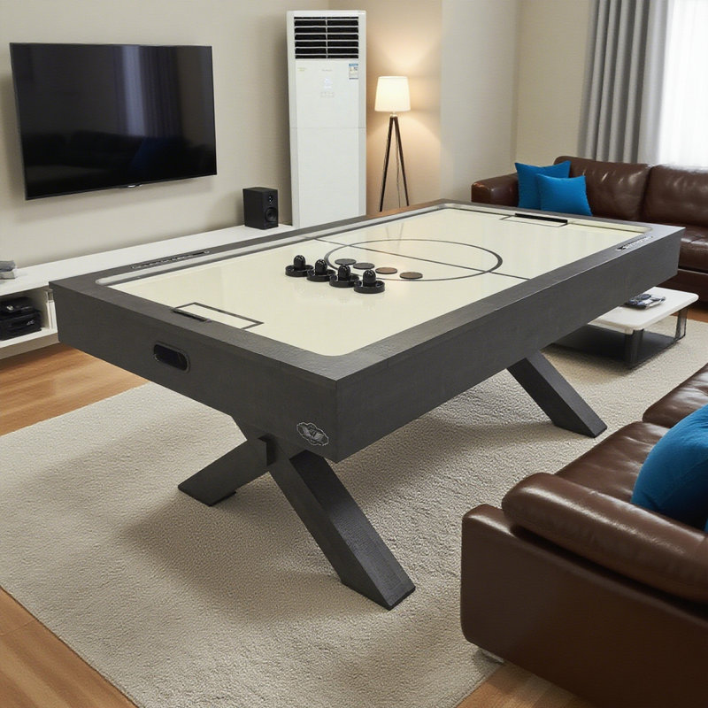 Beige + Dark Coffee Rectangular Solid + Manufactured Wood Hockey Tables