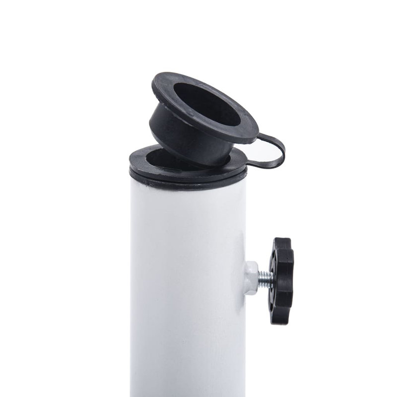 Piper Cast Iron Free Standing Umbrella Base, White