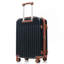 Ensemble de 3 valises de 20 pouces avec port USB, bagages à main certifiés à ouverture frontale, valise rigide en ABS avec roues pivotantes-126941528