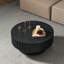 Table basse ronde avec rangement - noire, 31,49 po