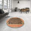 Orange oriental/noir/beige Tapis décoratif Loui-1794394904