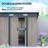 Garden 7 ft. W x 4 ft. D Steel Storage Shed
