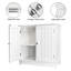 Armoire de salle de bain - Armoire de rangement à double porte, quincaillerie anti-basculement, idéale pour le rangement des articles de toilette (sans lavabo inclus)