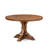 Breakfast Table with Acacia Round Tabletop and Elegant Pedestal Base - Antique Walnut Finish-222821144-226083542-226083538