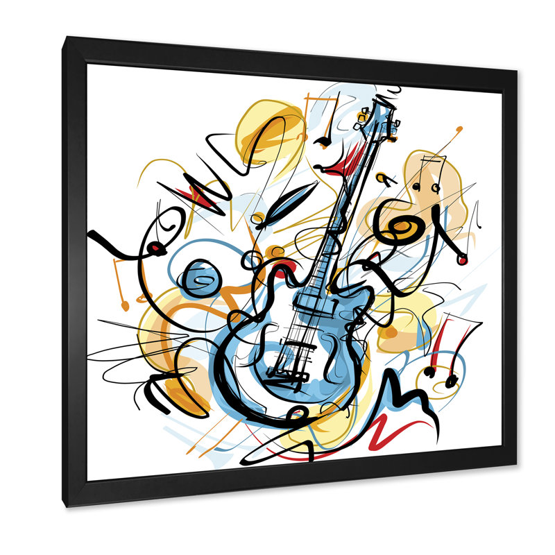 Cercle, art liquide mauve - Art mural moderne et contemporain sur toile, Cadre photo noir, H 16 po x l 16 po x P 1 po