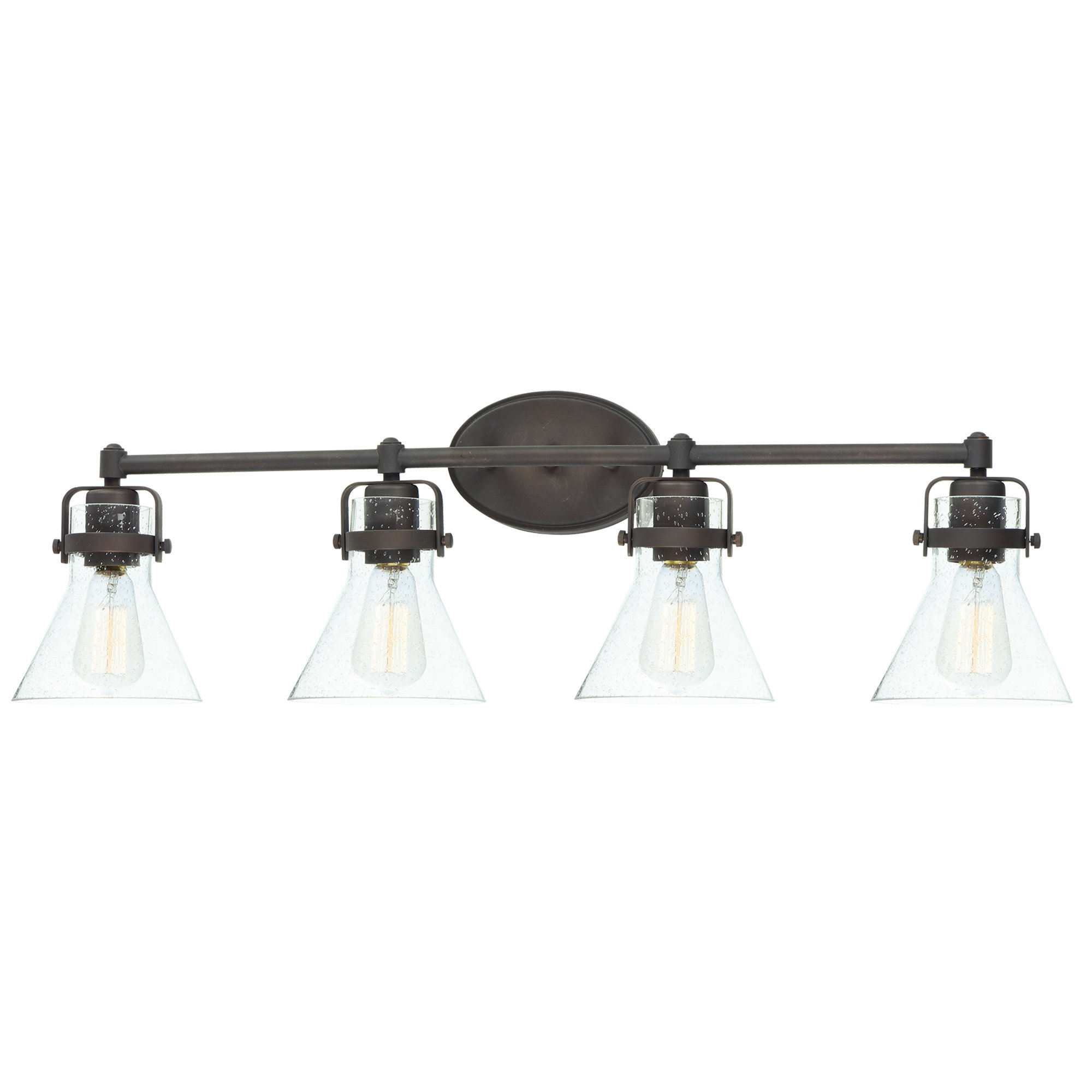 Urbana Seeded Dimmable Vanity Light, Oil Rubbed Bronze, No, 4