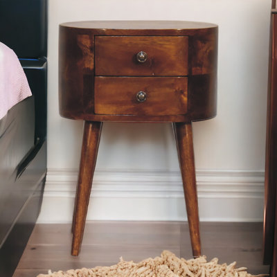 Hibbell 35cm W Solid Wood Bedside Table