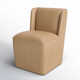 Ardeth Polyester Blend Side Chair With Caster