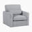 Darrielle 35" Modern & Contemporary Swivel Armchair with Boucle Fabric Upholstery, 360-Degree Swivel, Foam over Pocket Coils-1915572330