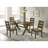 Carbon Knotty Nutmeg Rectangular Dining Table