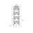 Bookshelf, Bookcase, Etagere, Corner, Office, Bedroom, Brown Laminate, Black Metal, Transitional-1893401387-1893401386