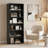 27.95 Inch Wide Standard Bookcase, Sturdy Storage Shelf For Home Space-2089337494