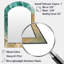 Miroir mural Coastal Spiral Emerald Seashell II - Coastal Arch-1817594153