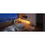 Lit de jour en bois pour grand lit avec rangement, ports USB et éclairage DEL, parfait pour les espaces de vie modernes et fonctionnels (matelas non inclus)-11686131