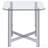 Chrome Glass Top End Table