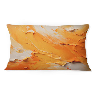 Coussin Tangerine Tango I - Abstract Landscape